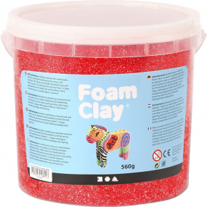 Foam Clay , rd, 560 g/ 1 hink