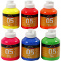 A-color akrylfärg, neonfärger, 05 - neon, 6x500 ml