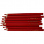 Colortime Färgpennor, röd, L: 17,45 cm, kärna 5 mm, JUMBO, 12 st./ 1 förp.