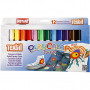 Playcolor Textilfärger, ass. färger, L: 14 cm, 12 st./ 1 pk, 5 g