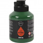 Akrylfärg, mörkgrön, halvblank, semi transparent, 500 ml/ 1 flaska