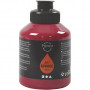 Akrylfärg, mörkröd, halvblank, semi transparent, 500 ml/ 1 flaska