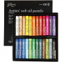 Gallery Oljepastellkritor Premium, assorterade färger, L: 7 cm, tjocklek 10 mm, 24 st./ 1 förp.
