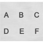 Prägelstämplar, stora bokstäver, stl. 3 mm, Font: Sans Serif , 27 st./ 1 set