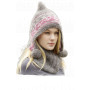 Sweet Winter Hat by DROPS Design - Mössa och hals Stick-mönster str. S/M - L/XL