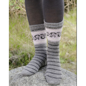 Telemark Socks by DROPS Design - Sockor Stickmnster strl. 35/37 - 41/ - 35/37