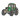 Strykmärke Traktor Grön 6x6,5 cm - 1 st