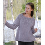  Agnes Sweater by DROPS Design - Blus stickmönster str. S - XXXL