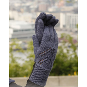 Midnight Boheme Gloves by DROPS Design - Vantar Stick-mönster str. One-size