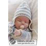  Baby Blues Hat by DROPS Design - Babymössa virkmönster str. 0/3 mdr - 2/4 år