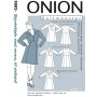 ONION Snittmönster Plus 9002 Skjortklänning med Revers Str. XL-5XL