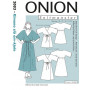 ONION Snittmönster 2083 Kimono Slå-om-klänning Str. XS-XL
