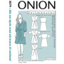 Onion Snittmönster 2079 Slå om-klänning med ståkrage Str. XS-XL