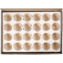 Äggskal, vit, H: 6,3 cm, Dia. 7,5 cm, 24 st./ 1 låda