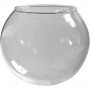 Kulformad glaskupa, transparent, Dia. 8 cm, Hålstl. 5 cm, 4 st./ 1 förp.