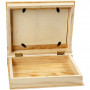 Boklåda, stl. 21,7x18 cm, tjocklek 5,6 cm, 1 st., plywood, hålstrl 16x10,8