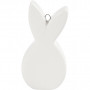 Hare, L: 7,2 cm, B: 3,6 cm, 12 st., vit