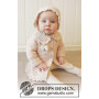 Little Lady Rose by DROPS Design - Baby Jacka Virk-mönster strl. 0/1 mdr - 3/4 år