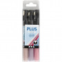Plus Colour marker, fuchsia, dusty pink, dark lilac, L: 14,5 cm, linje 1-2 mm, 3 st./ 1 pk.
