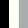 Plus Color märkpenna, svart, benvit, regngrå, L: 14,5 cm, linje 1-2 mm, 3 st./ 1 pk.