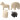 Sparbössor djur, svart, vit, H: 10-16 cm, 4x8 st./ 1 låda