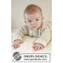 Little Darcy by DROPS Design - Baby Jacka Stick-mönster strl. 0/1 mdr - 3/4 år