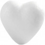 Hjärtan, vit, H: 6 cm, D: 3 cm, 50 st./ 50 förp.