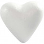 Hjärtan, vit, H: 11 cm, D: 5 cm, B: 11,5 cm, 25 st./ 25 förp.