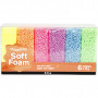 Soft Foam, neonfärger, 10 g/ 6 förp.