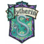 Slytherin strykbar etikett 6,5x8,2cm