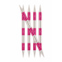 KnitPro SmartStix Strumpstickor Aluminium 14cm Pink 8,00mm