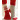 Twinkle Toes by DROPS Design 3 - Julstrlumpor Vinröd med mönster på skaftet Stick-mönster strl. 22/23 - 41/43