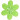 Strykbar etikett Blomma Grön 4,5x4cm