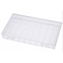 Svartiment Läda Plast Transparent 37,5x23x4,5cm - 36 fack