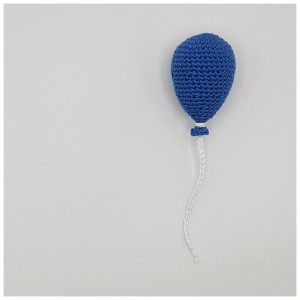 Lilla blå ballong - sångväska av Rito Krea - ballong virkmönster
