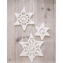 Wishing Stars by DROPS Design - Julstjärnor Virk-mönster 3 storlekar