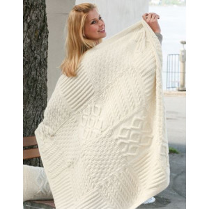 Warm Hug by DROPS Design - Filt Stick-mönster 126x96 cm