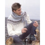 Prince of Snow by DROPS Design - Sweater och Halsduk Stick-mönster strl. 12/14 år och S/M - XXL