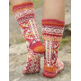 Mexican Sunset by DROPS Design - Sockor Stick-mönster strl. 35/37 - 41/43