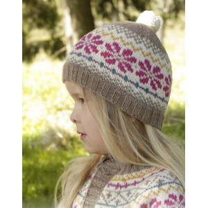 Prairie Fairy Hat by DROPS Design - Mössa Stick-mönster strl. 3/5 - 9/12 år