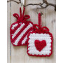 Hanging Gifts by DROPS Design - Julpynt Virk-mönster 7x7 cm