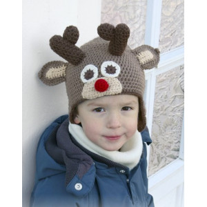 Little Rudolph by DROPS Design - Mössa Virk-mönster strl. 6/9 mån - 9/10 år