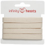Infinity Hearts Bomullsband Fiskbensvävt 10mm 00 Natur - 5m