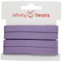Infinity Hearts Bomullsband Fiskbensvävt 10mm 29 Lila - 5m