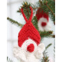 Red Nose Santa by DROPS Design - Jultomte Virk-mönster 8 cm