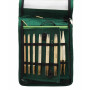 KnitPro Bamboo Utbytbara rundstickor Bamboo 60-80-100 cm 3-10 mm 10 storlekar Deluxe