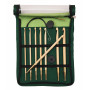 KnitPro Bamboo Virknålset Bambu 60-80-100 cm 3,5-8 mm 8 storlekar till Tunisisk virkning/krokning