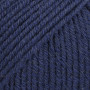 Drops Cotton Merino Garn Unicolor 08 Marinblå