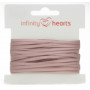 Infinity Hearts Satinband Dubbelsidigt 3mm 146 Rosa - 5m