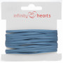 Infinity Hearts Satinband Dubbelsidigt 3mm 338 Blå - 5m